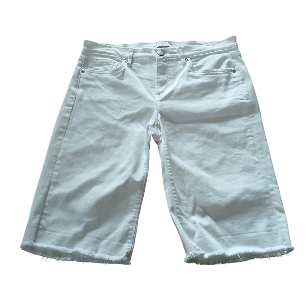 Loft Women's Size 4 White Denim Shorts